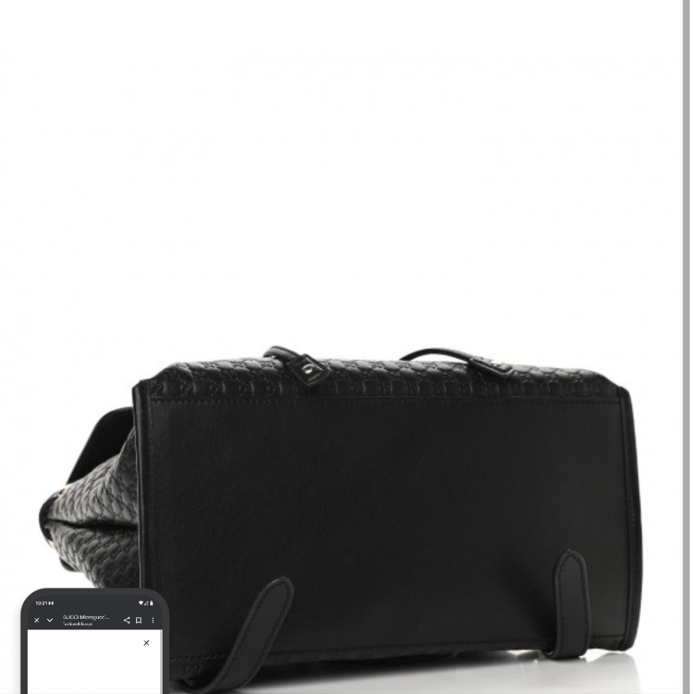 Gucci Black Microguccisma Backpack Purse - Picture 6 of 16